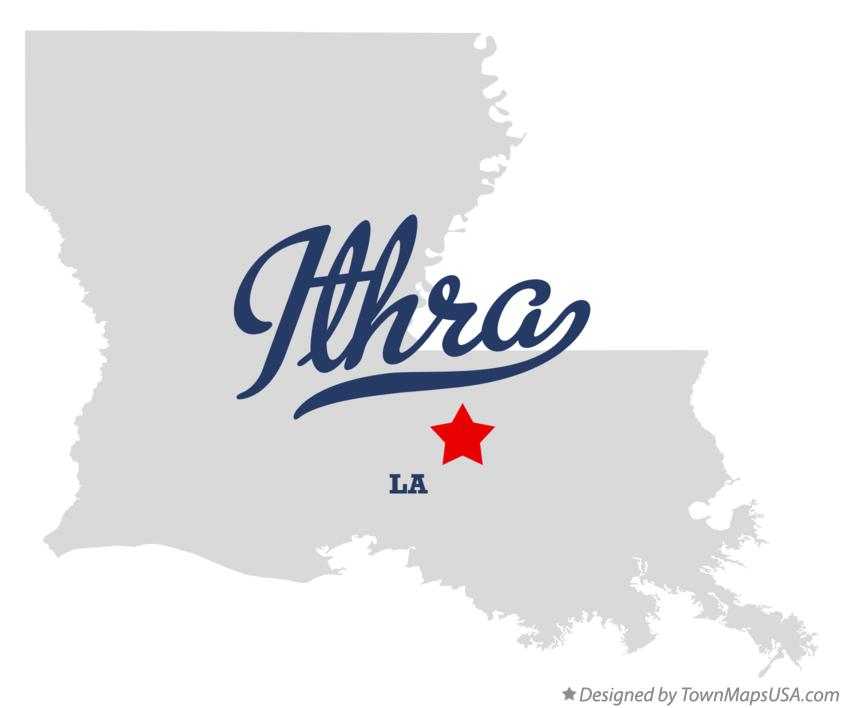 Map of Ithra, LA, Louisiana