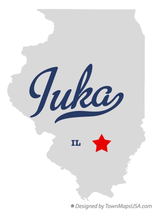 Map of Iuka, IL, Illinois