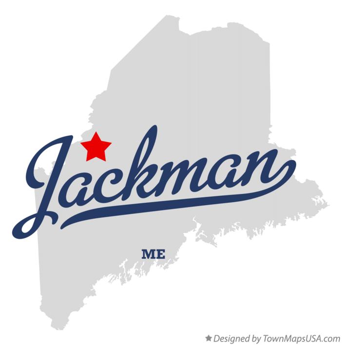 Map of Jackman, ME, Maine