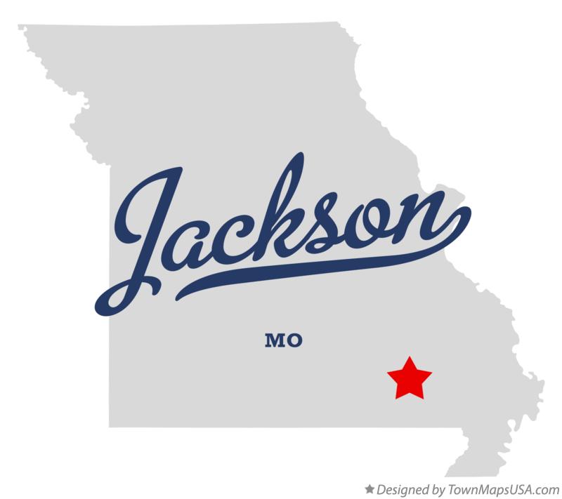 Map of Jackson, Carter County, MO, Missouri