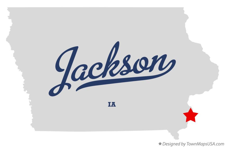 Map of Jackson, Des Moines County, IA, Iowa