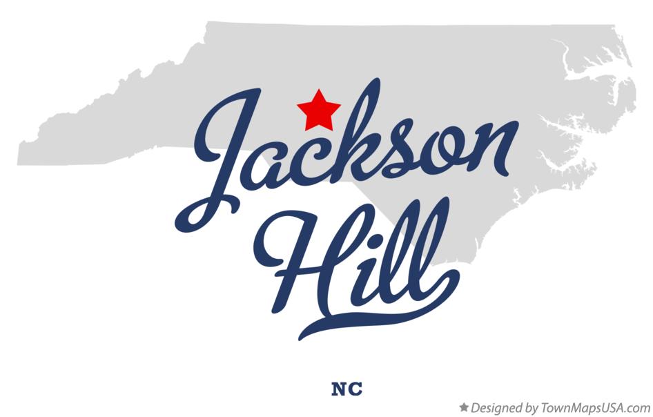 Map of Jackson Hill, NC, North Carolina