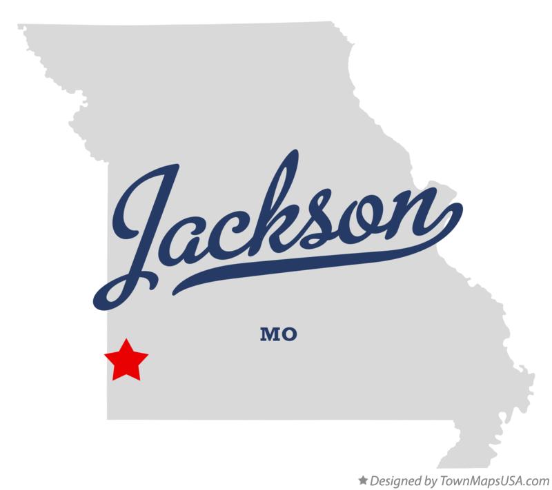 Map of Jackson, Jasper County, MO, Missouri