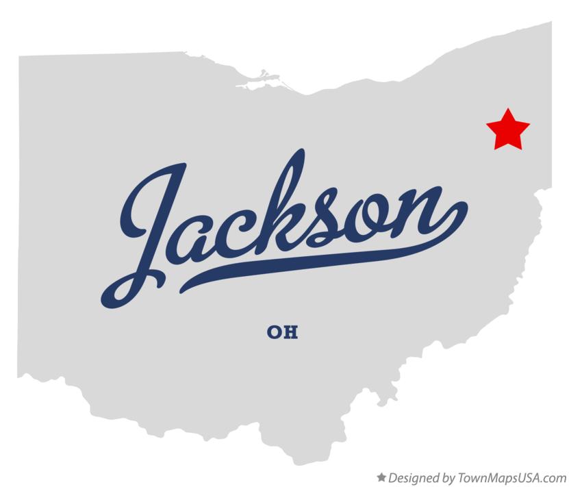 Map of Jackson, Mahoning County, OH, Ohio