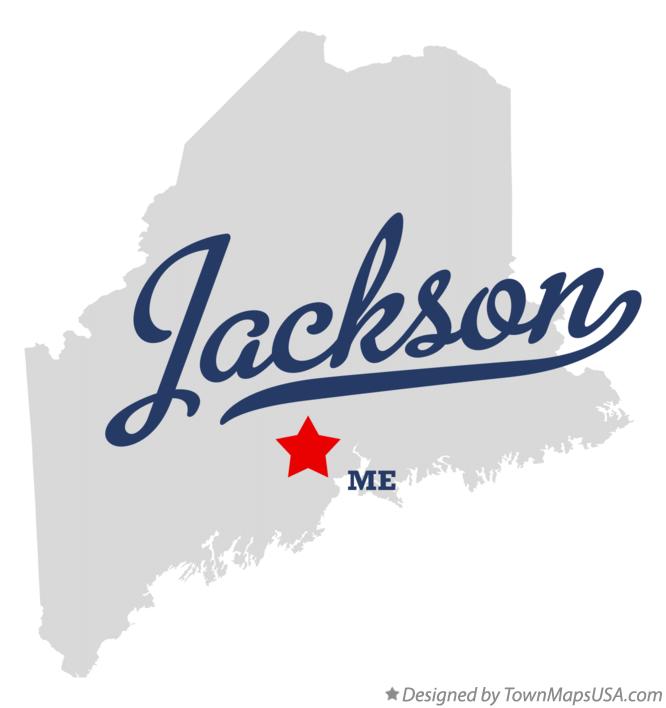 Map of Jackson, ME, Maine