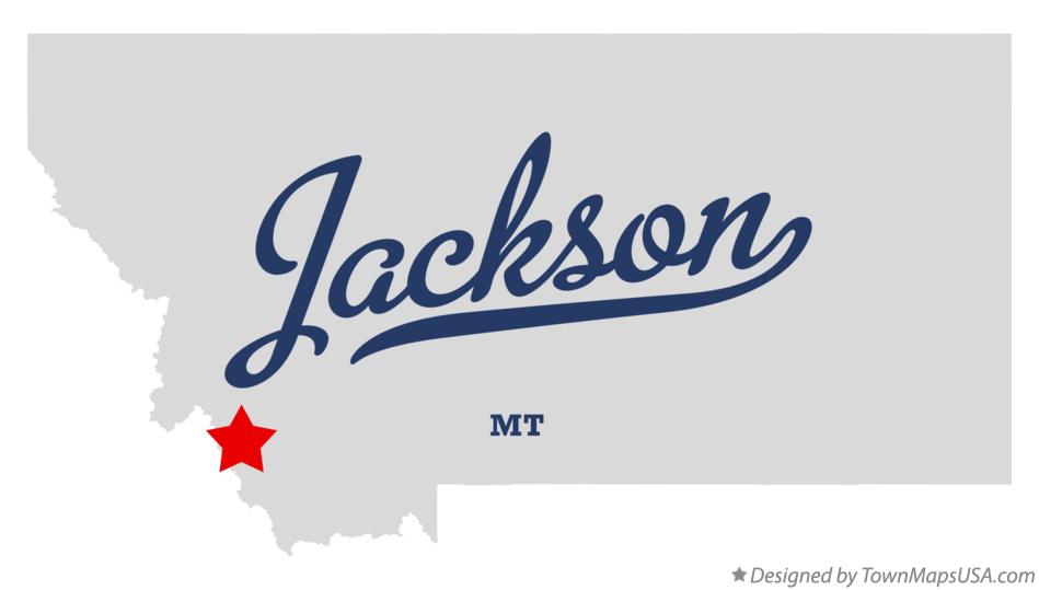 Map of Jackson, MT, Montana