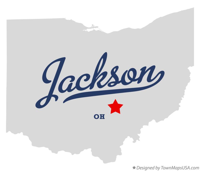 Map of Jackson, Perry County, OH, Ohio