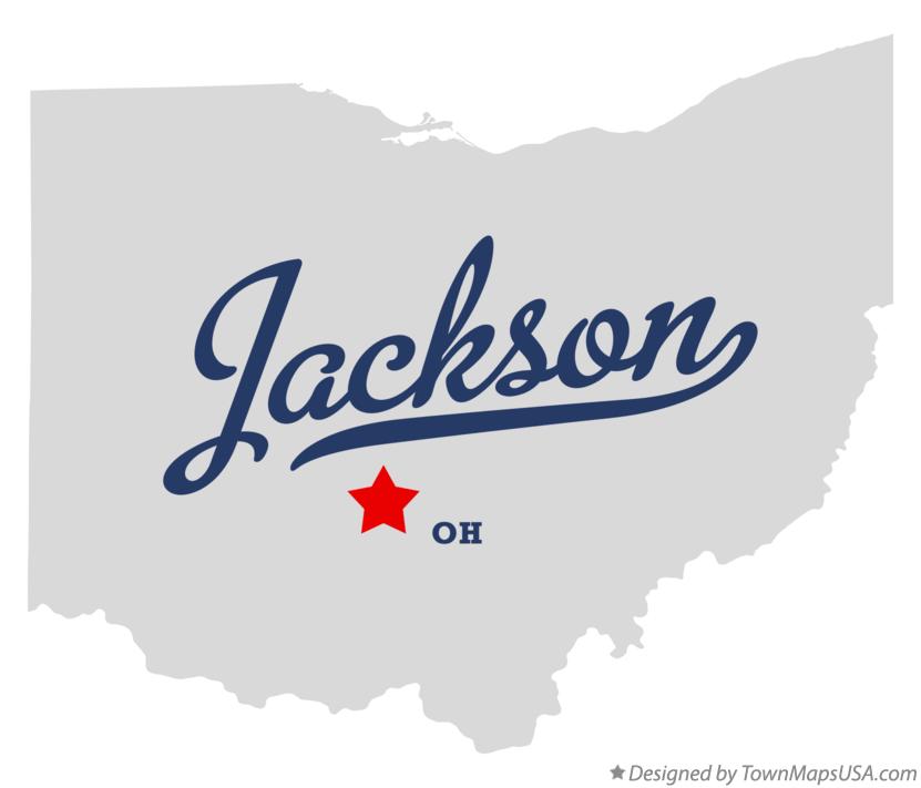 Map of Jackson, Pickaway County, OH, Ohio
