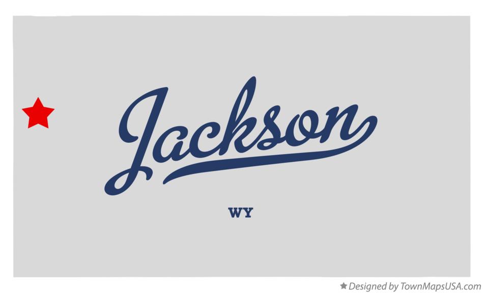 Map of Jackson, WY, Wyoming