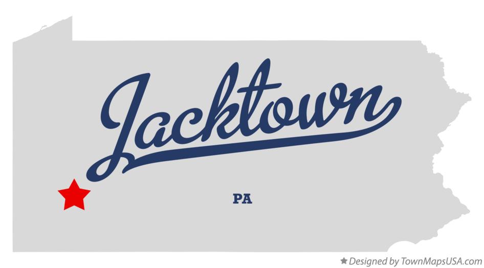 Map of Jacktown, PA, Pennsylvania