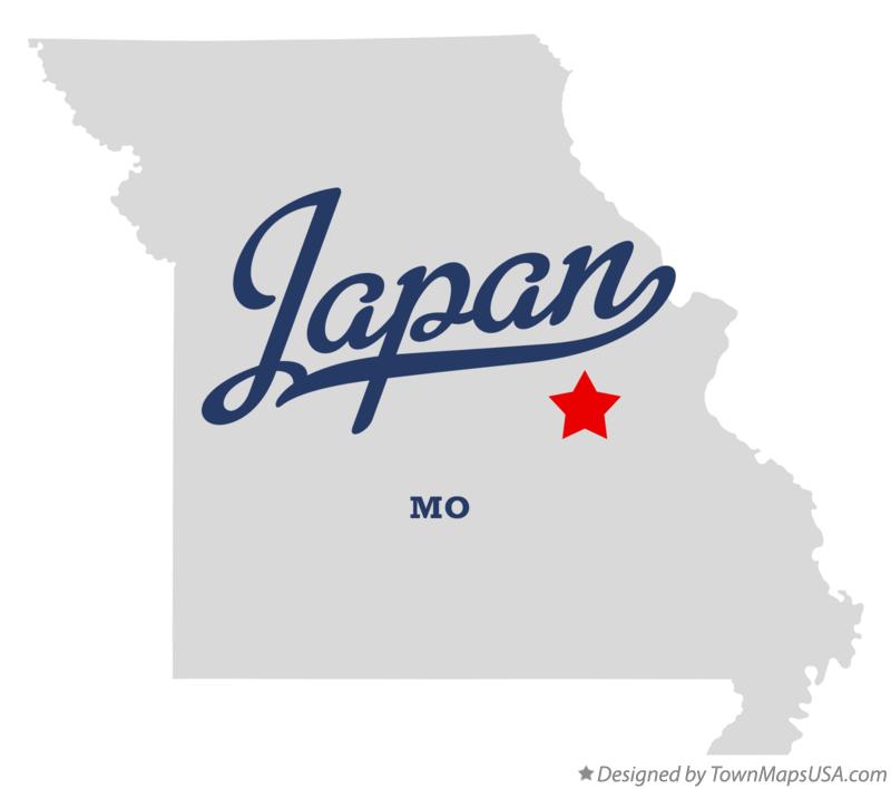 Map of Japan, MO, Missouri