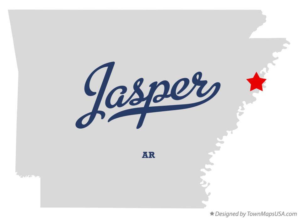 Map of Jasper, Crittenden County, AR, Arkansas