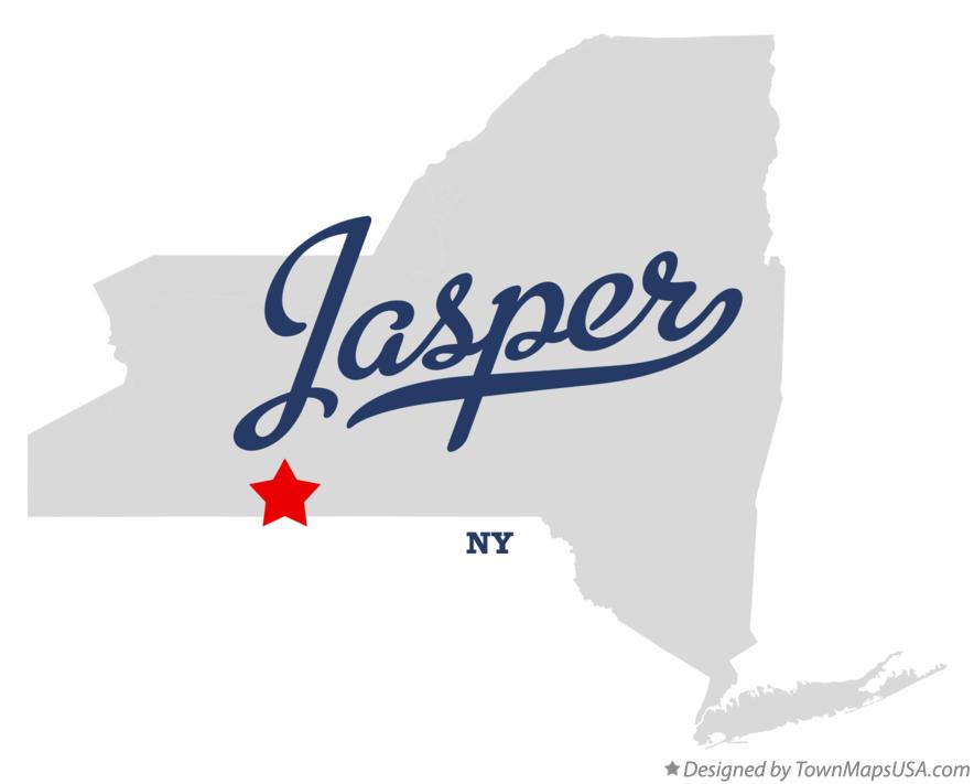 Map of Jasper, NY, New York