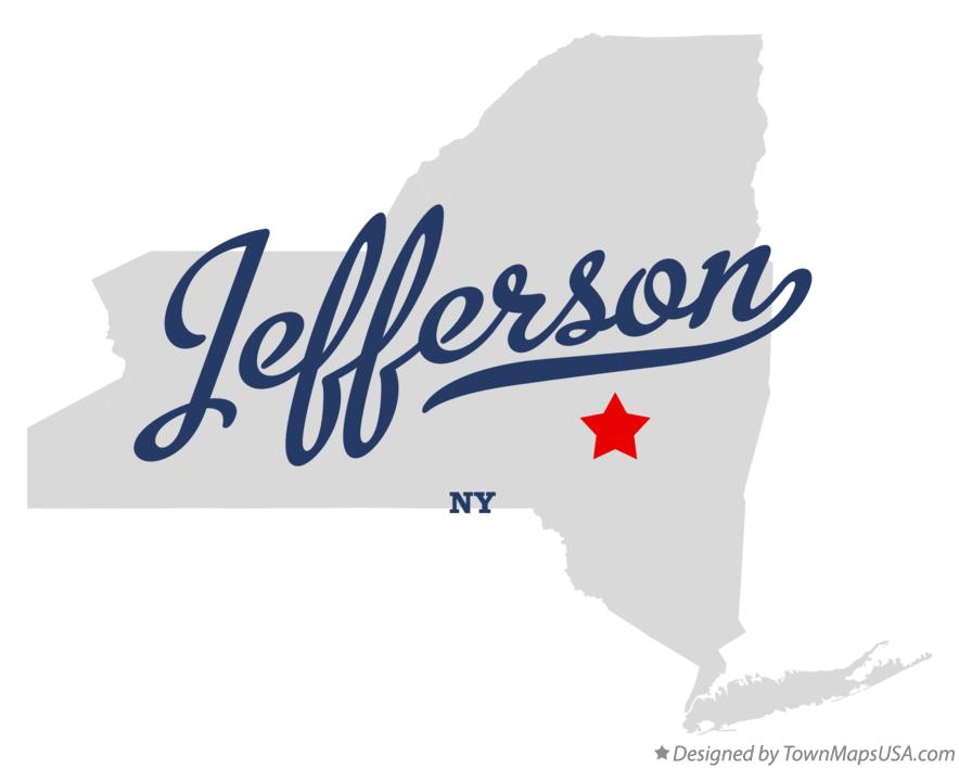 Map of Jefferson, NY, New York