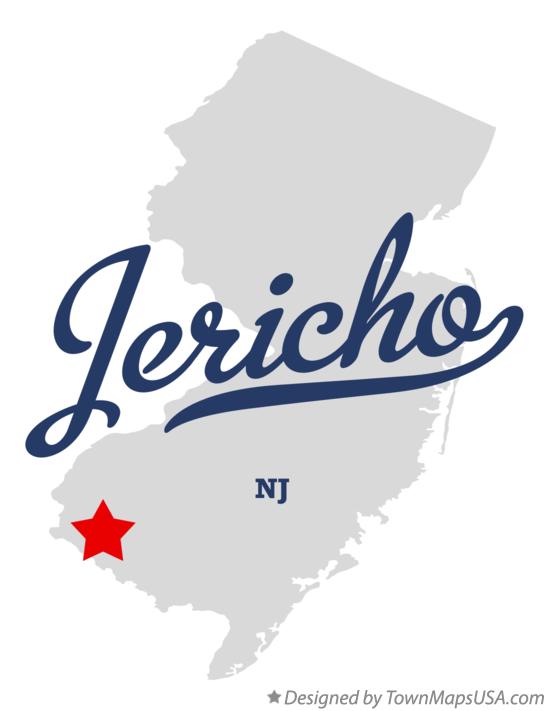 Map of Jericho, NJ, New Jersey