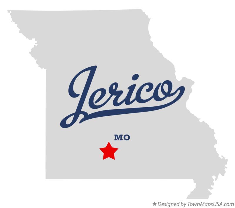 Map of Jerico, MO, Missouri