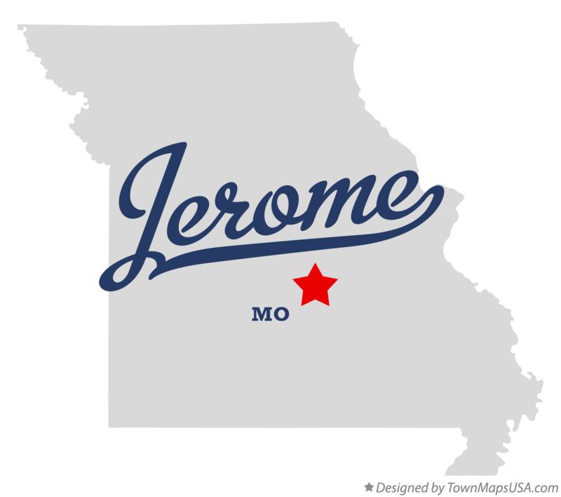 Map of Jerome, MO, Missouri