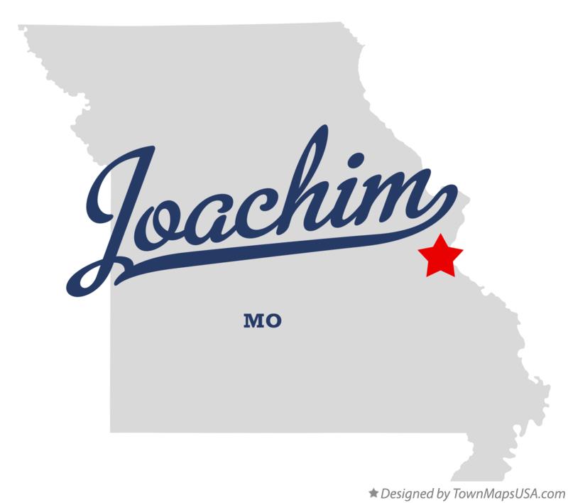 Map of Joachim, MO, Missouri