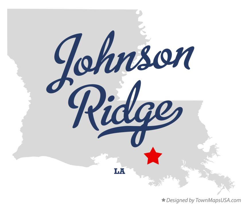 Map of Johnson Ridge, LA, Louisiana
