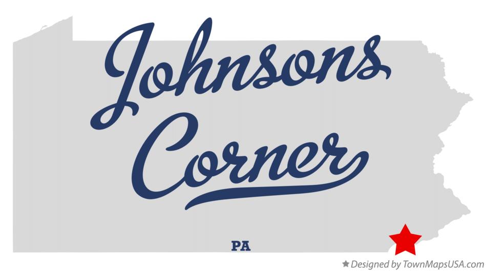 Map of Johnsons Corner, PA, Pennsylvania