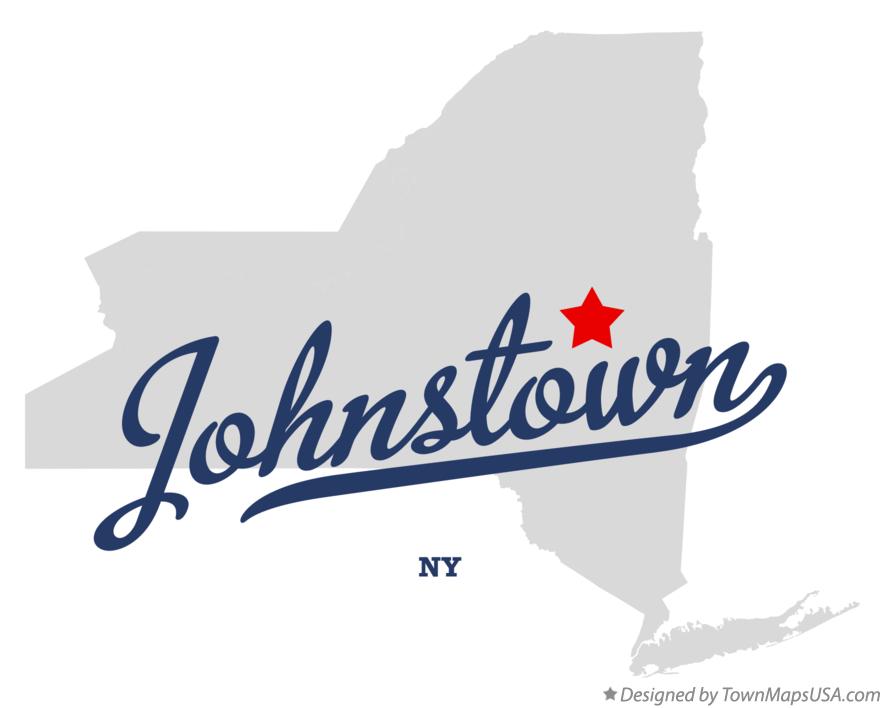 Map of Johnstown, NY, New York