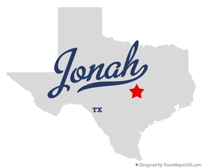 Map of Jonah, TX, Texas