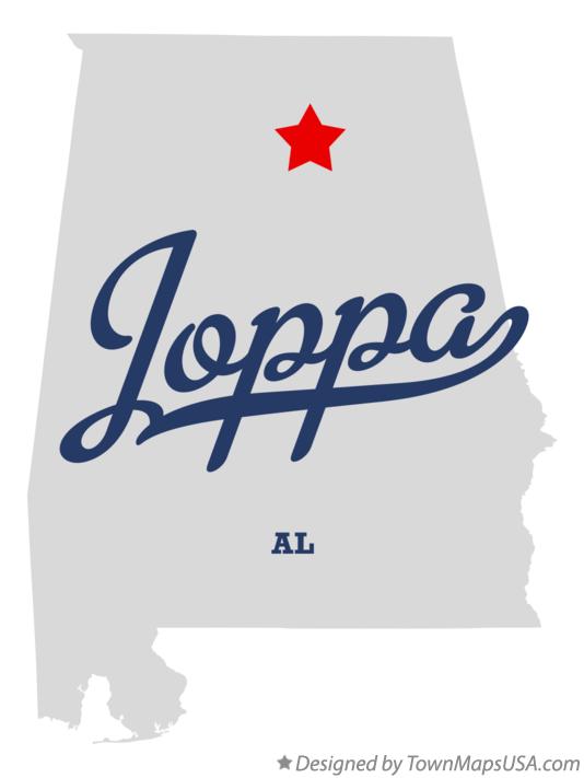 Map of Joppa, AL, Alabama