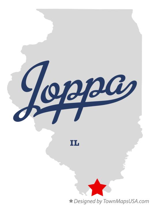 Map of Joppa, IL, Illinois