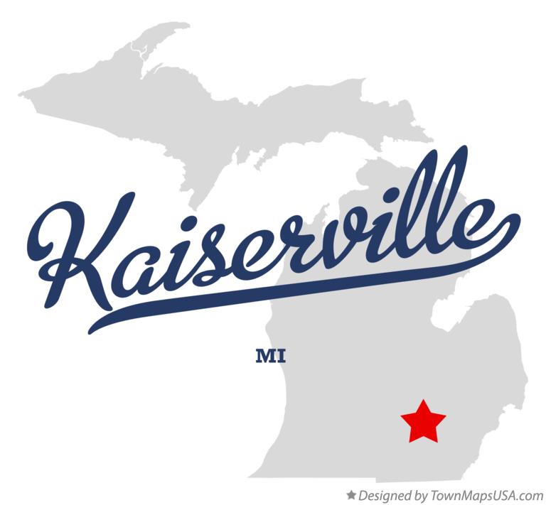 Map of Kaiserville, MI, Michigan