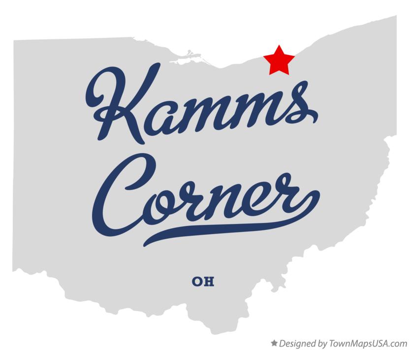 Map of Kamms Corner, OH, Ohio