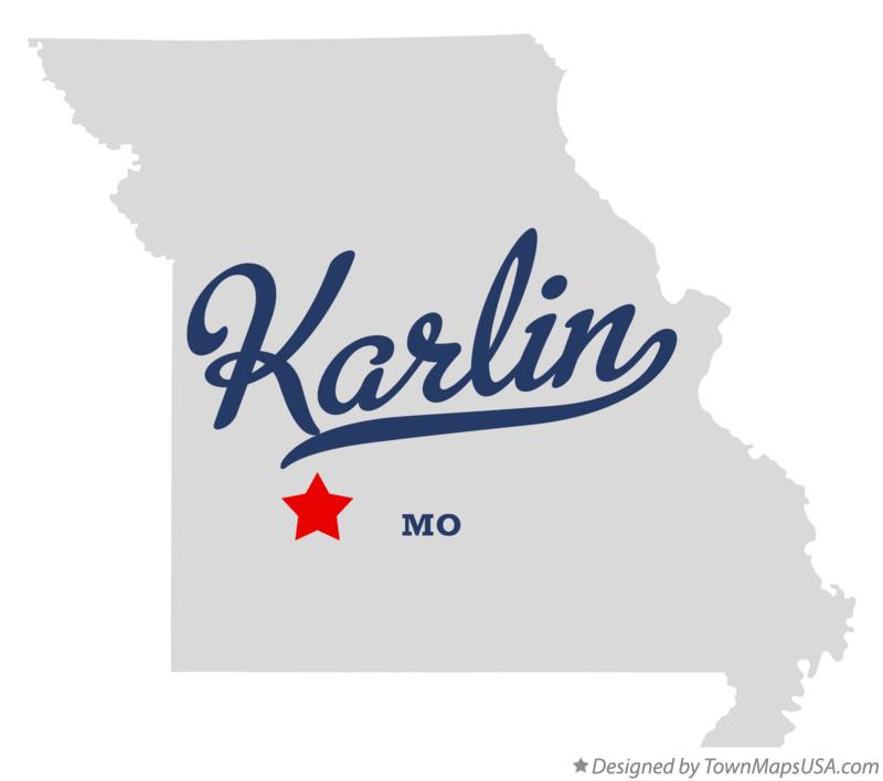 Map of Karlin, MO, Missouri
