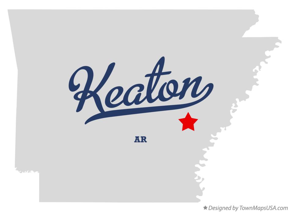 Map of Keaton, AR, Arkansas