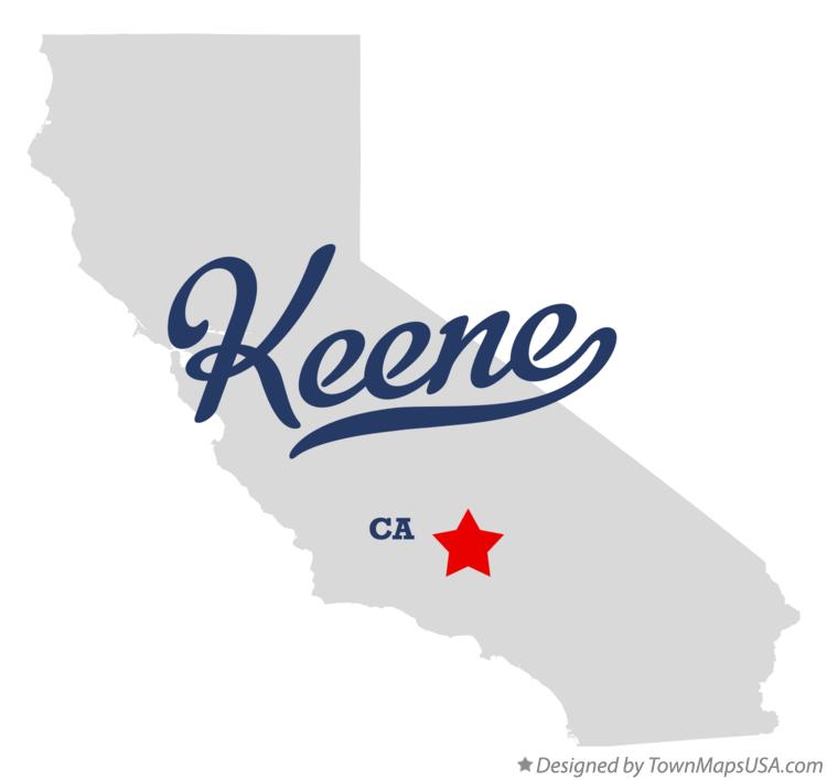 Map of Keene, CA, California