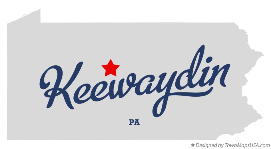 Map of Keewaydin, PA, Pennsylvania