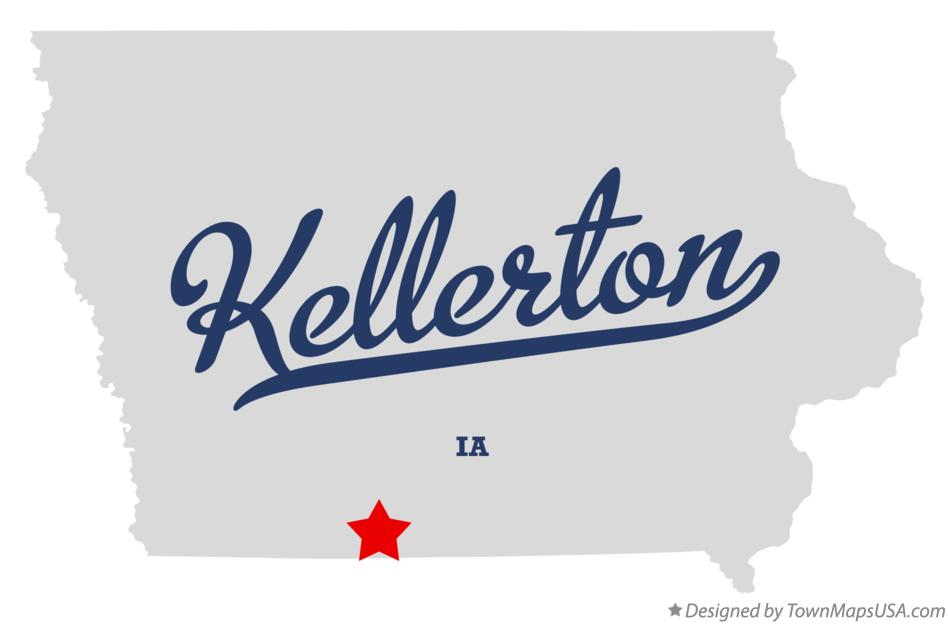 Map of Kellerton, IA, Iowa