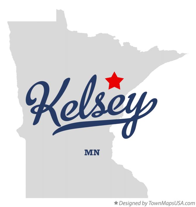 Map of Kelsey, MN, Minnesota