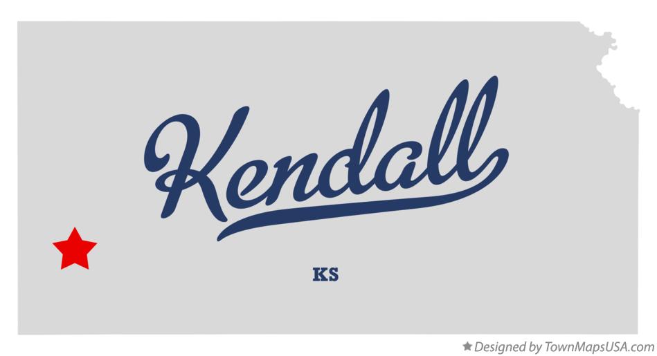 Map of Kendall, KS, Kansas