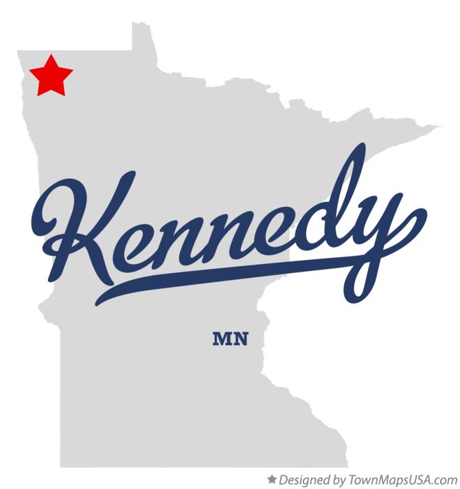 Map of Kennedy, MN, Minnesota