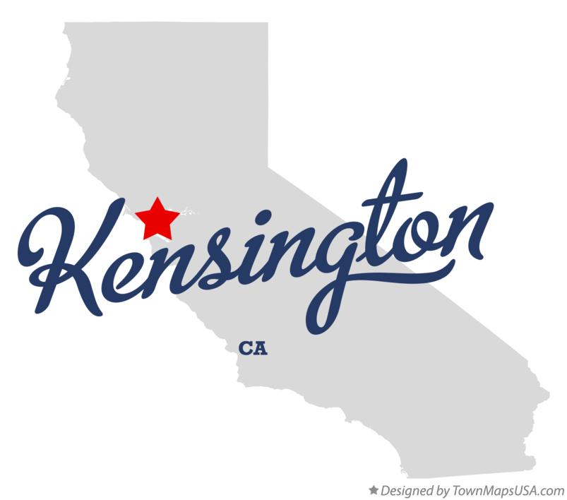 Map of Kensington, CA, California
