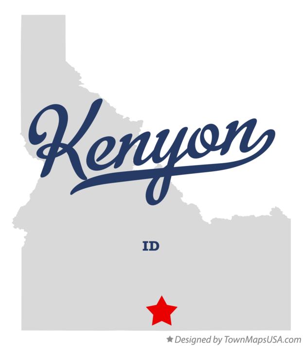 Map of Kenyon, ID, Idaho