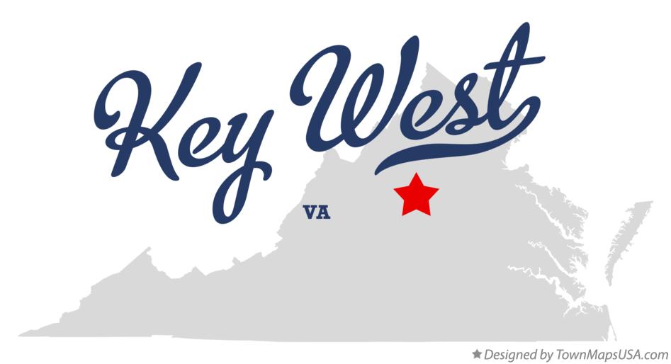 Map of Key West, VA, Virginia