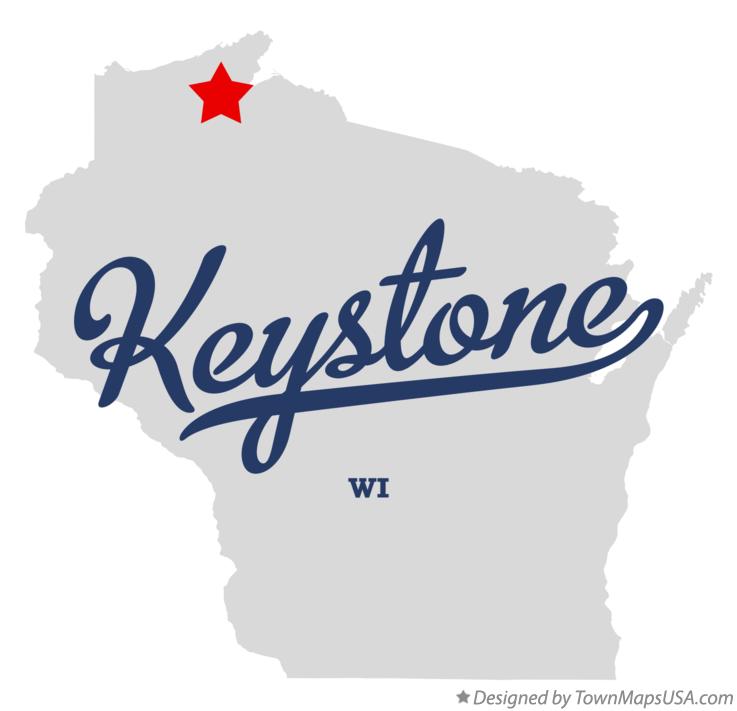 Map of Keystone, WI, Wisconsin