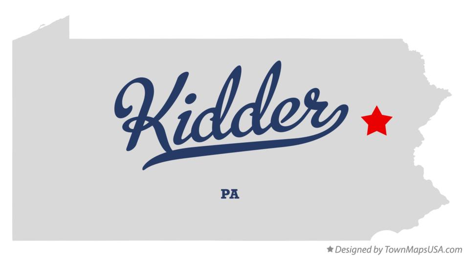 Map of Kidder, PA, Pennsylvania