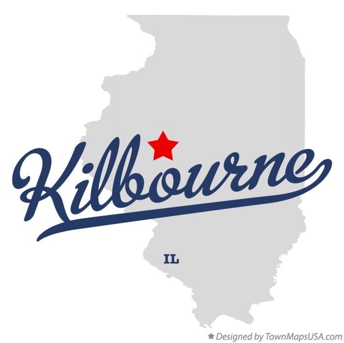 Map of Kilbourne, IL, Illinois