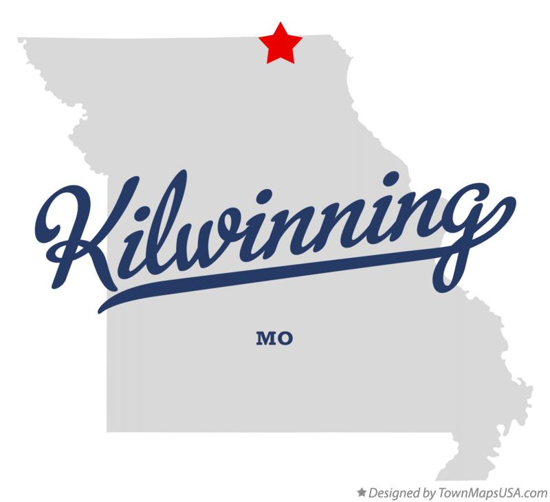Map of Kilwinning, MO, Missouri