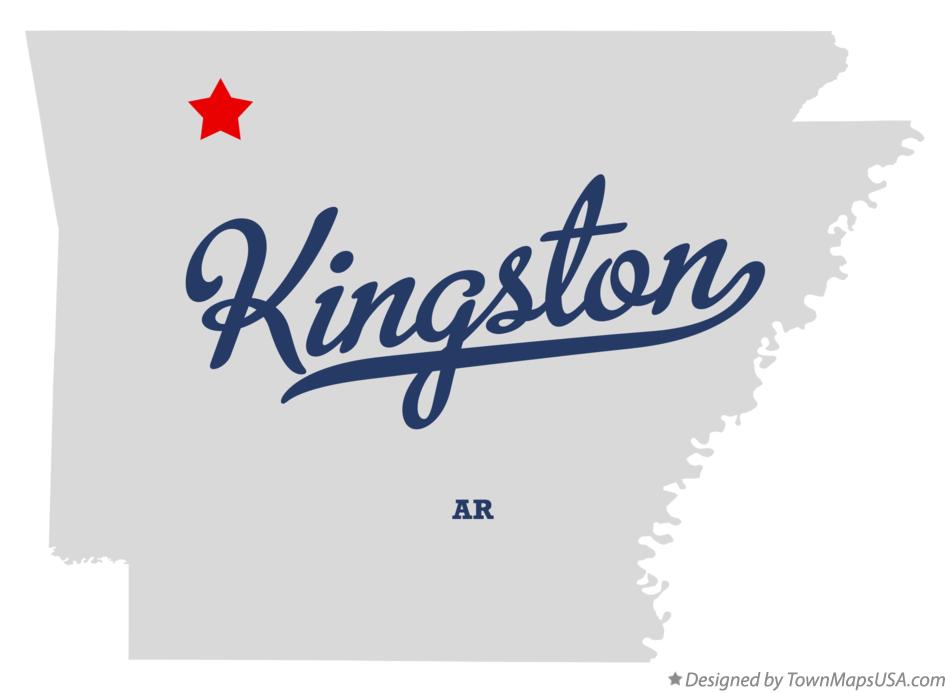 Map of Kingston, AR, Arkansas