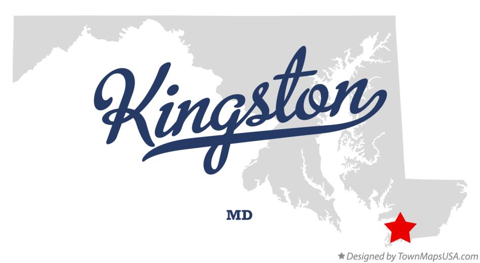 Map of Kingston, MD, Maryland