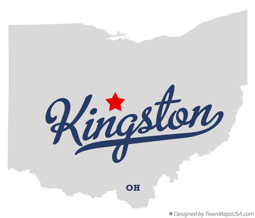 Map of Kingston, Delaware County, OH, Ohio