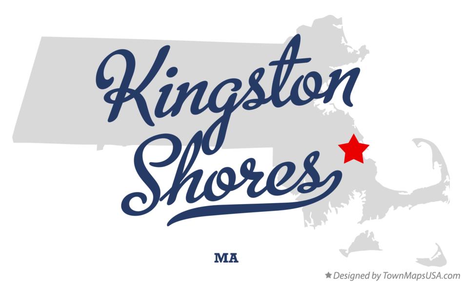 Map of Kingston Shores, MA, Massachusetts
