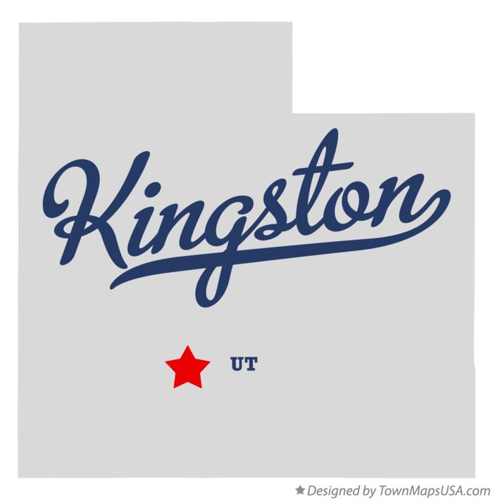 Map of Kingston, UT, Utah